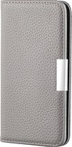 Huawei P40 Lite Hoesje - Mobigear - Classic Serie - Kunstlederen Bookcase - Grijs - Hoesje Geschikt Voor Huawei P40 Lite