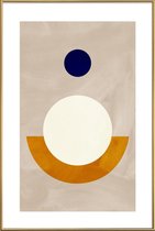 JUNIQE - Poster met kunststof lijst Cradle -30x45 /Ivoor & Oranje