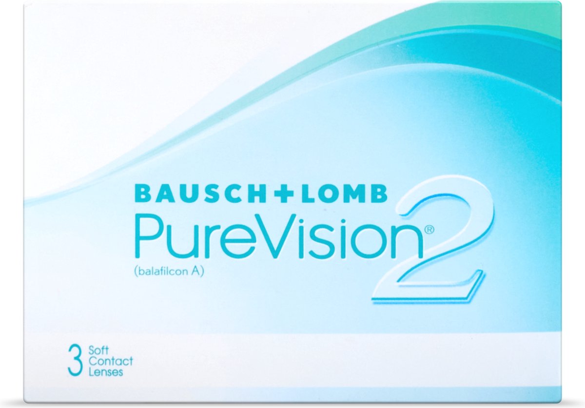 +5.00 - PureVision®2 - 3 pack - Maandlenzen - BC 8.60 - Contactlenzen