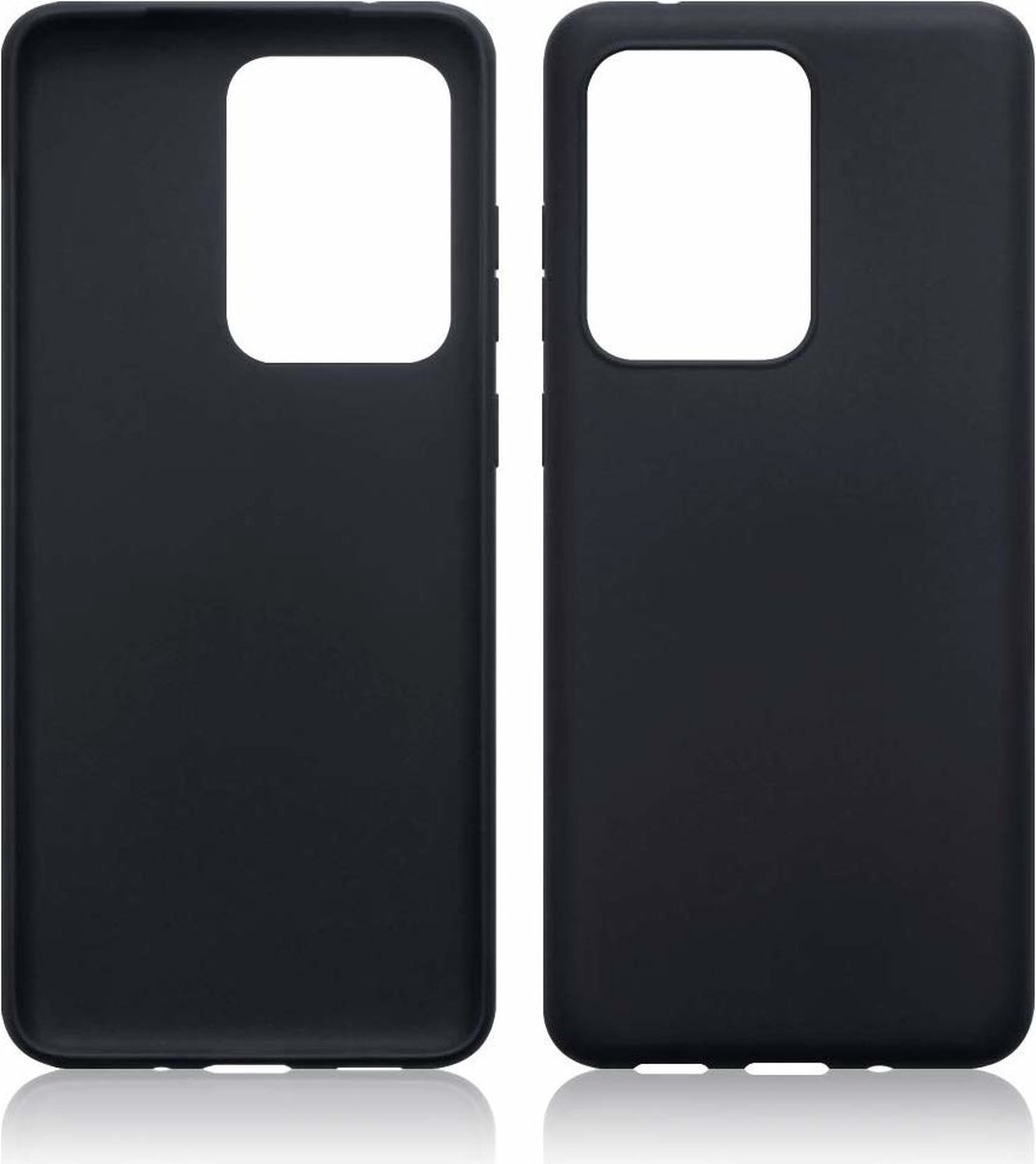 Hoesje Geschikt Voor Samsung Galaxy S20 Ultra TPU hoesje Back Cover - Zwart