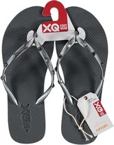 Xq Footwear Teenslippers Dames Polyester Grijs Maat 39