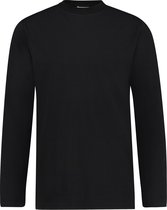 Purewhite - Heren Regular Fit Essential T-shirt - Zwart - Maat L