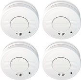 Alecto SA-18 4-PACK - Rookmelder met time-out knop - Voldoet aan Europese norm EN14604 - 10 jaar sensor - 4 stuks