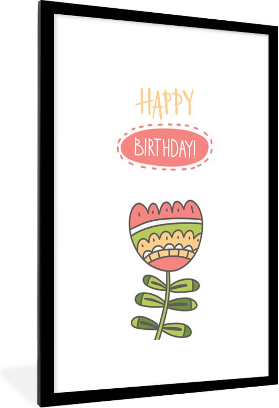 Folieballon Fotolijst Happy Birthday (85x66cm) Kopen