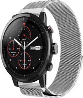 Milanees Smartwatch bandje - Geschikt voor  Xiaomi Amazfit Stratos Milanese band - zilver - Horlogeband / Polsband / Armband