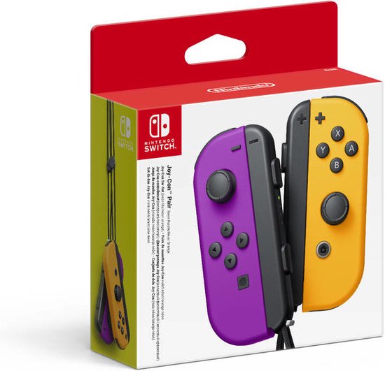 Nintendo Switch Joy-Con Controller paar - Neon Lila en Neon Oranje