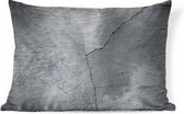 Sierkussen Structure en béton pour l'intérieur - Structure en béton avec une fissure - 60x40 cm - Coussin intérieur rectangulaire en coton