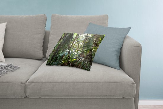 Sierkussen' intérieur Jungle - Plantes in rainforest - 60x40 cm - Coussin intérieur rectangulaire en coton