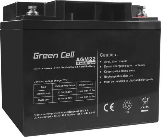 AGM Batterij 12V 40Ah. | bol.com