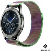 Milanees Smartwatch bandje - Geschikt voor  Samsung Gear S3 Classic & Frontier Milanese band - regenboog - Strap-it Horlogeband / Polsband / Armband