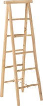 J-Line decoratieve Ladder 5 Treden Teak Hout Naturel