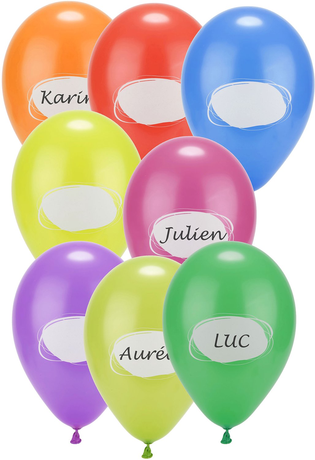 HOBI - 8 personaliseerbare ballonnen