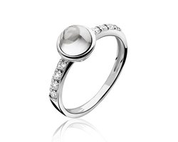 ZINZI zilveren ring wit ZIR927