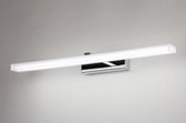 Lumidora Wandlamp 74408 - Ingebouwd LED - 12.0 Watt - 700 Lumen - 3000 Kelvin - Chroom - Metaal - Badkamerlamp - IP44