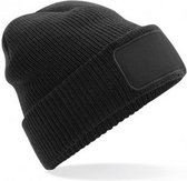 Beechfield Volwassenen Thinsulate Printers Beanie (Zwart)