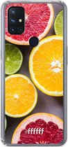 6F hoesje - geschikt voor OnePlus Nord N10 5G -  Transparant TPU Case - Citrus Fruit #ffffff