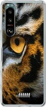 6F hoesje - geschikt voor Sony Xperia 5 III -  Transparant TPU Case - Tiger #ffffff