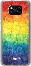 6F hoesje - geschikt voor Xiaomi Poco X3 Pro -  Transparant TPU Case - Rainbow Veins #ffffff