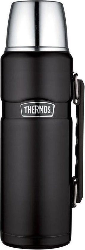 Thermos Isoleerfles - 1,2 Liter - Zwart