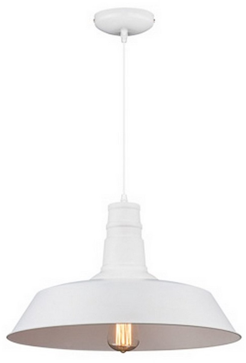Warehousel Hanglamp 1L E27 60W Wit-Mat D45
