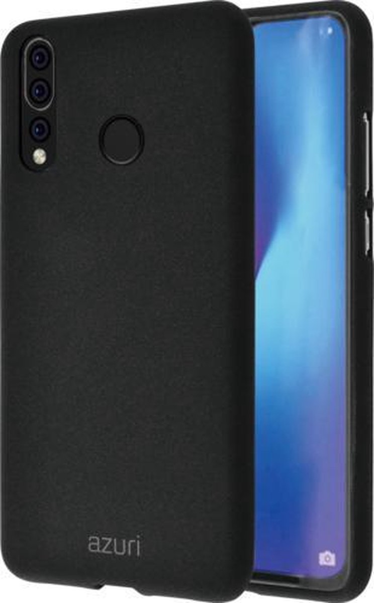 MH by Azuri flexible cover with sand texture - zwart - voor Huawei P30 Lite