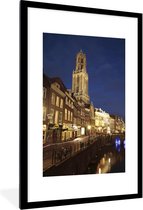 Fotolijst incl. Poster - Domtoren - Water - Licht - 60x90 cm - Posterlijst