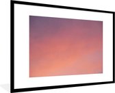 Fotolijst incl. Poster - Close-up van gekleurde lucht - 90x60 cm - Posterlijst