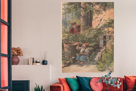 Affiche Illustration au conte de fées du Gnome - 120x180 cm XXL