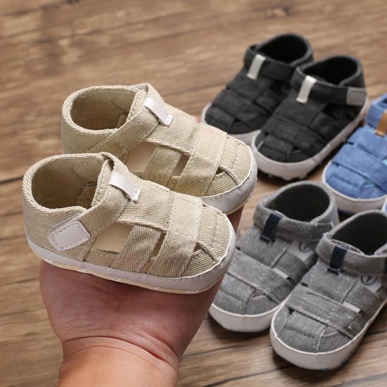 opgroeien Buurt renderen Babysandalen / open schoentjes - babyschoenen - maat 18 - canvas -  verkrijgbaar in 4... | bol.com