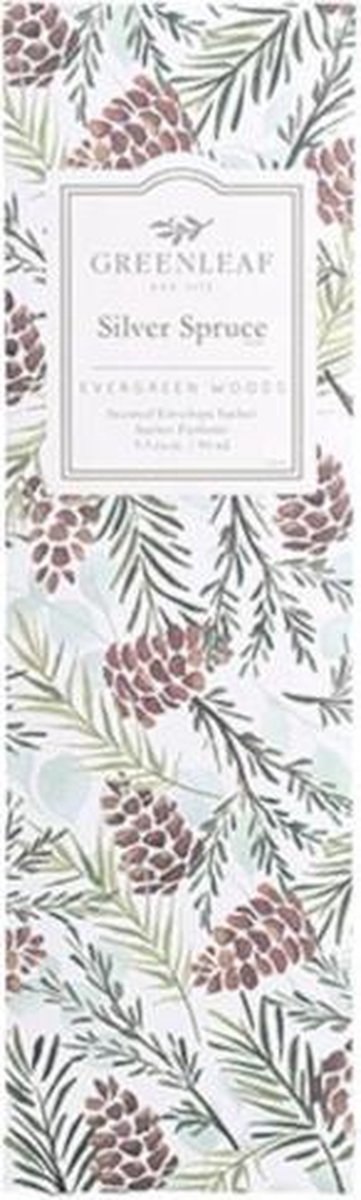 Greenleaf Geurzakje Silver Spruce 20 Cm Hout Groen