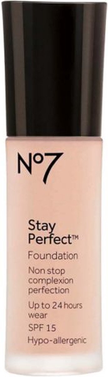 No7 Stay Perfect Foundation Soft Rose SPF15