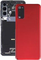 Batterij-achterklep met cameralensafdekking voor Samsung Galaxy S20 (rood)