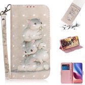 Voor Xiaomi Redmi K40 / K40 Pro / Poco F3 3D Gekleurde Tekening Horizontale Flip Leren Case met Houder & Kaartsleuven & Portemonnee & Lanyard (Eekhoorns)