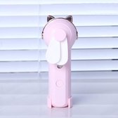Handheld hydraterend apparaat Oplaadbare ventilator Mini USB-oplaadspray Bevochtiging Kleine ventilator (M10 Pink Kitten)
