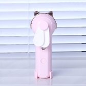 Handheld hydraterend apparaat Oplaadbare ventilator Mini USB-oplaadspray Bevochtiging Kleine ventilator (M10 Pink Kitten)