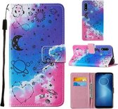 Voor Motorola Moto E7 Power Cross Textuur Schilderen Patroon Horizontale Flip Leren Case met Houder & Kaartsleuven & Portemonnee & Lanyard (Love Universe)