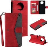 Voor Xiaomi Mi 10T Lite 5G Stiksels Kalf Textuur Horizontale Flip Lederen Case met Houder & Kaartsleuven & Portemonnee (Rood)