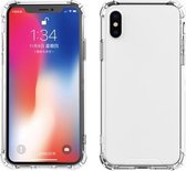 Schokbestendig TPU-frame + acryl achterpaneel beschermhoes voor iPhone XS Max (wit)