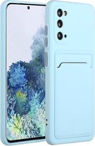 Voor Samsung Galaxy S20 kaartsleuf ontwerp schokbestendig TPU beschermhoes (hemelsblauw)