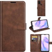 Voor Blackview A70 Retro Kalfspatroon Gesp Horizontale Flip Leren Case met Houder & Kaartsleuven & Portemonnee (Donkerbruin)