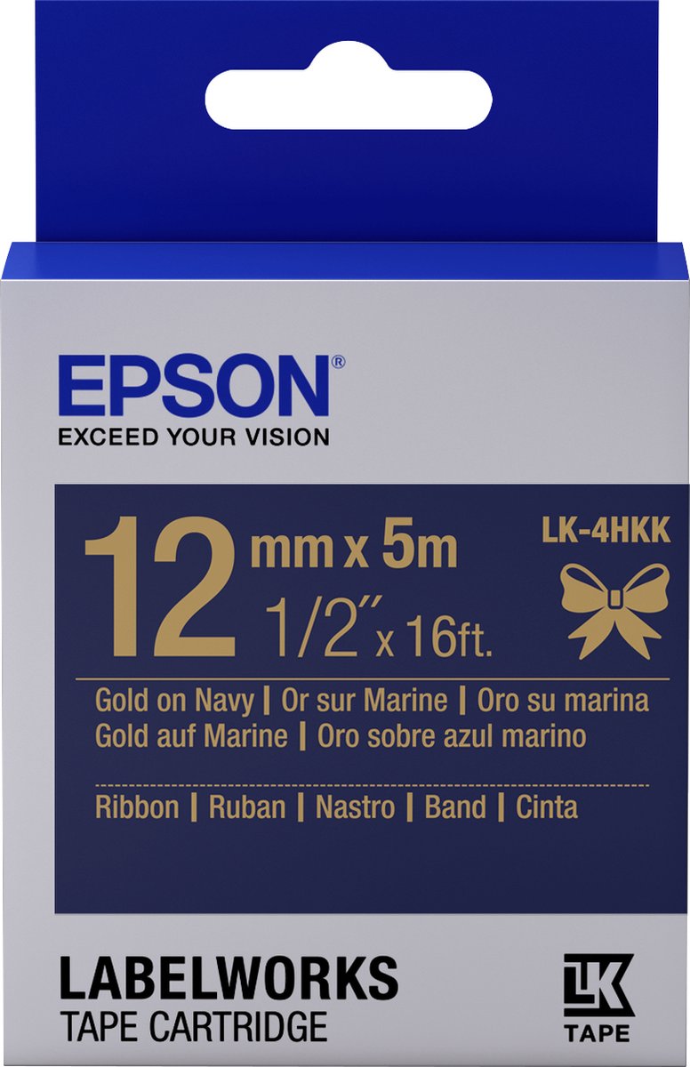 Epson Printer labels c53s654002 blue golden