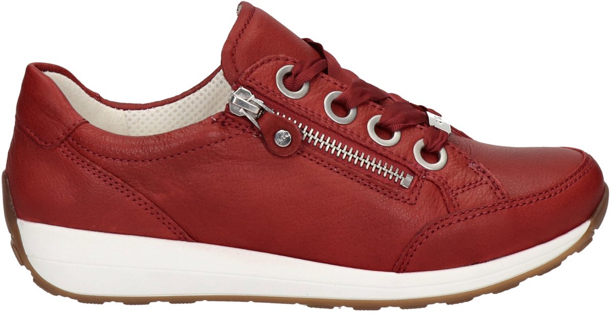 Ara Osaka High Soft dames sneaker - Rood - Maat 37