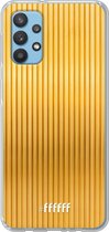 6F hoesje - geschikt voor Samsung Galaxy A32 4G -  Transparant TPU Case - Bold Gold #ffffff