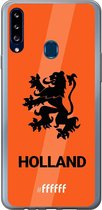 6F hoesje - geschikt voor Samsung Galaxy A20s -  Transparant TPU Case - Nederlands Elftal - Holland #ffffff