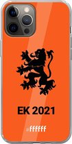 6F hoesje - geschikt voor iPhone 12 Pro Max -  Transparant TPU Case - Nederlands Elftal - EK 2021 #ffffff