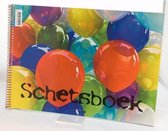 Schetsboek Papyrus ballon A4 120gr 20vel - 10 stuks