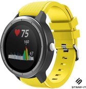 Siliconen Smartwatch bandje - Geschikt voor  Garmin Vivoactive 3 siliconen bandje - geel - Strap-it Horlogeband / Polsband / Armband