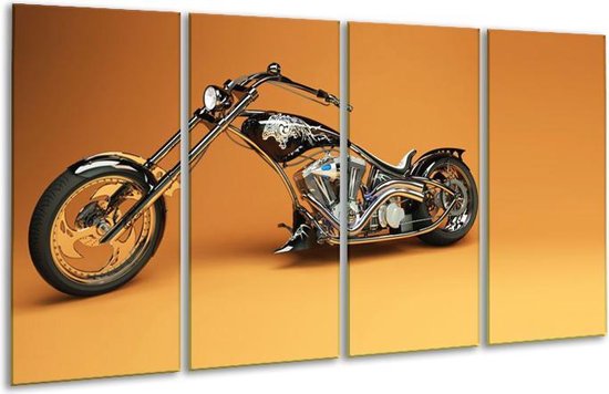 Glas schilderij Motor | Bruin, Geel, Oranje | | Foto print op Glas |  F007491