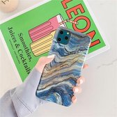 Voor iPhone 12 mini TPU Smooth Marbled IMD mobiele telefoonhoes (graniet F13)