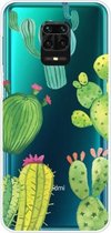 Voor Xiaomi Redmi Note 9S schokbestendig geverfd transparant TPU beschermhoes (cactus)